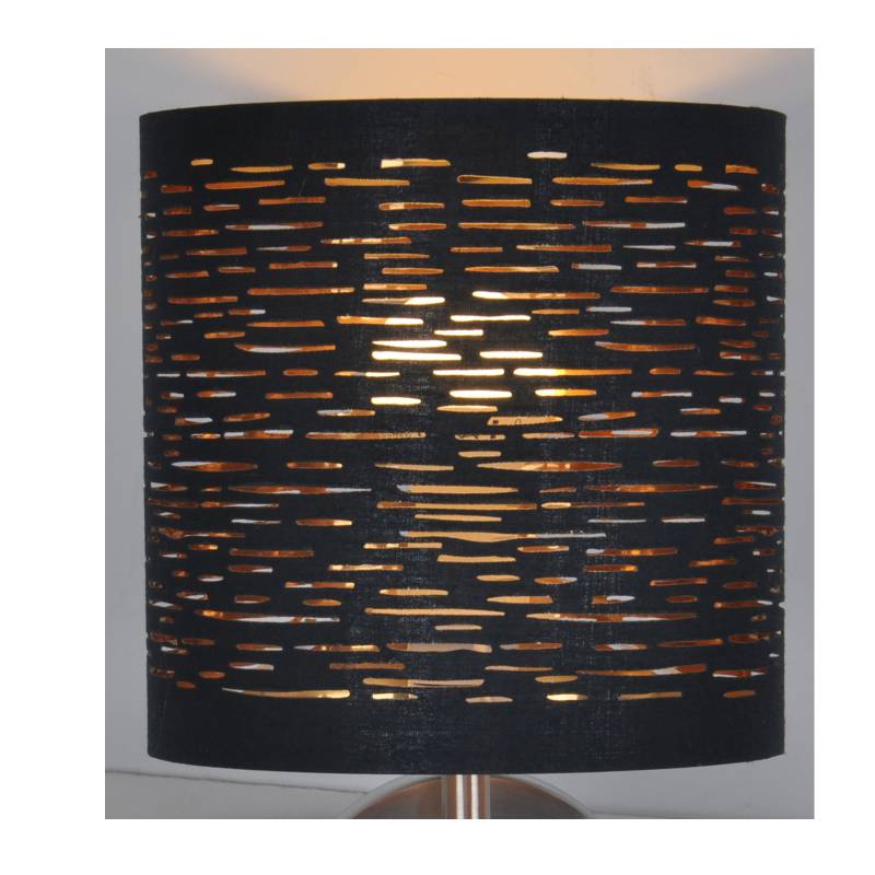 lámpara de pared con pantalla de tela cortada con láser