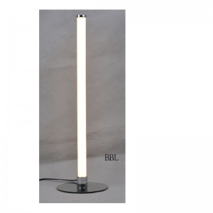 Lámpara de mesa LED con tubo recto acrílico