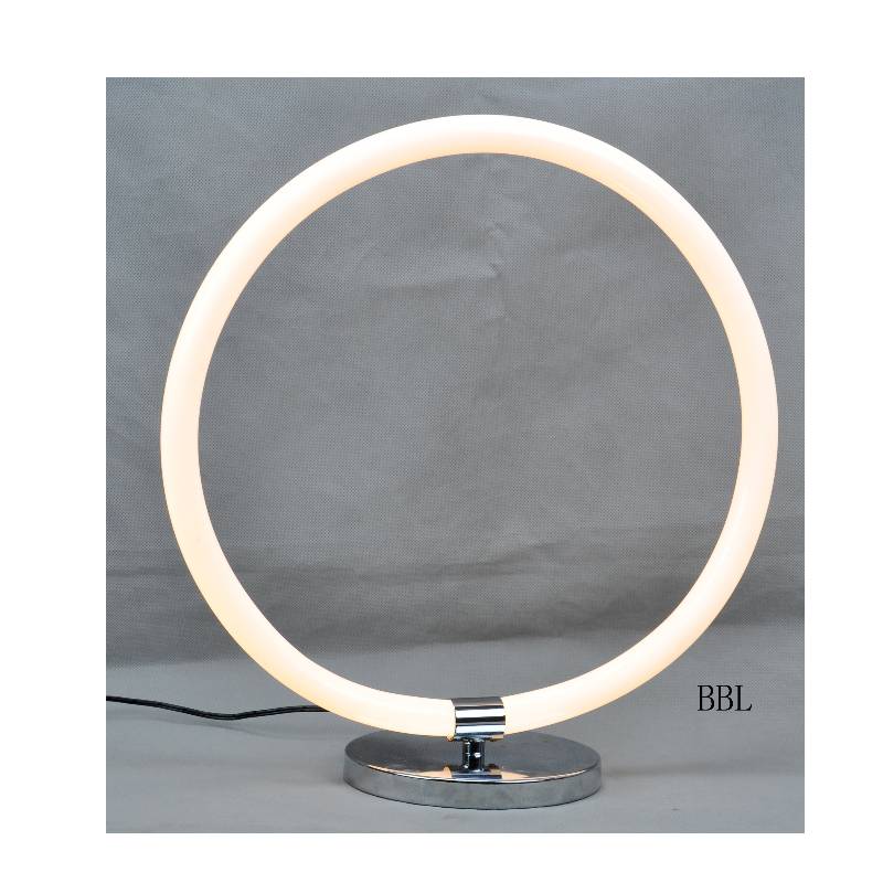 Lámpara de mesa LED con tubo redondo acrílico