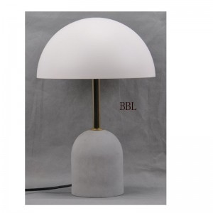 Lámpara de mesa LED de alto voltaje con base de hormigón