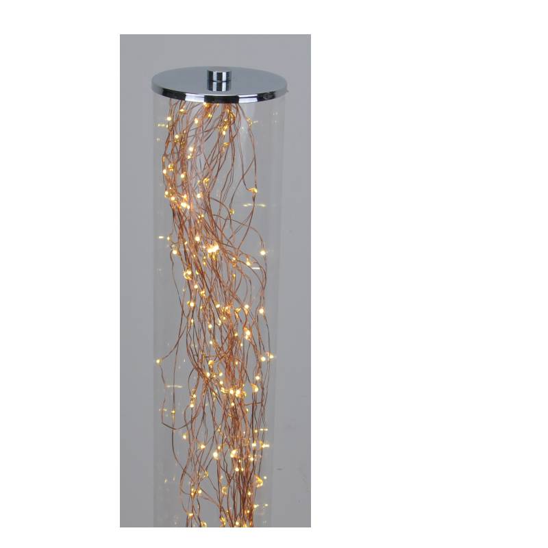 Lámpara de pie LED con tubo de acrílico