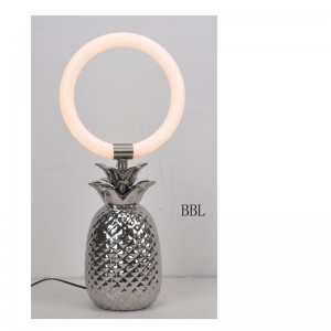 Cerámica piña lámpara Alexis anillo LED lámpara